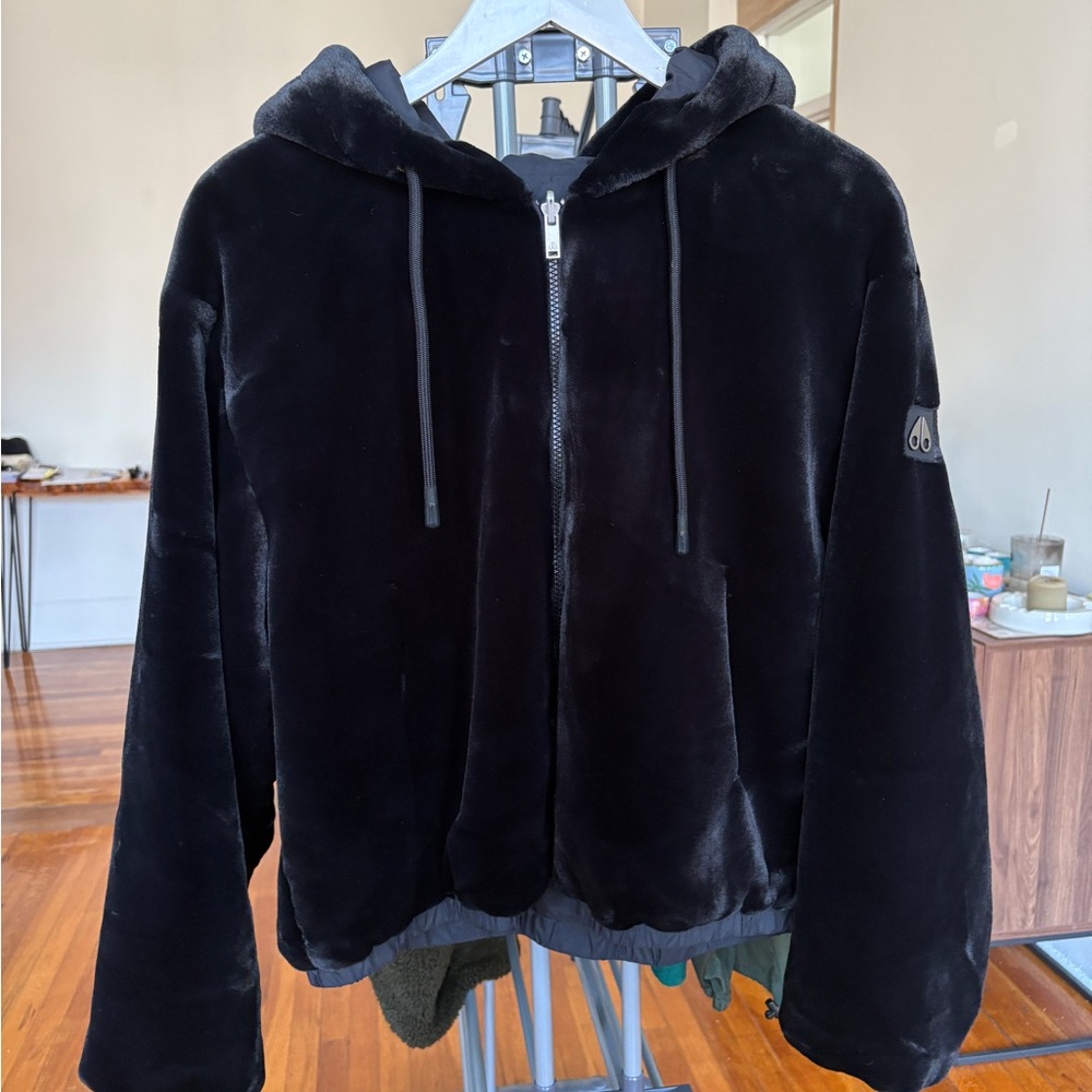 Moose Knuckles Black Teddy Jacket